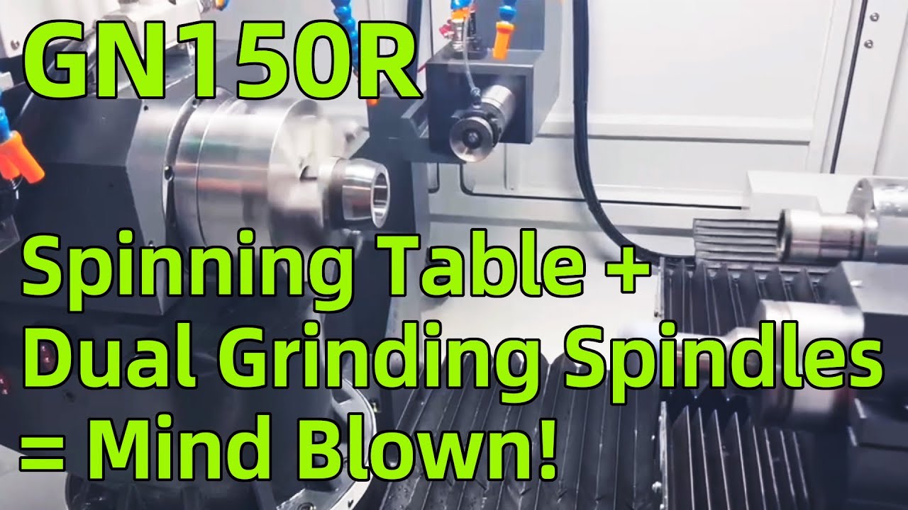 GN-150R: Spinning Table + Dual Grinding Spindles = Mind Blown!